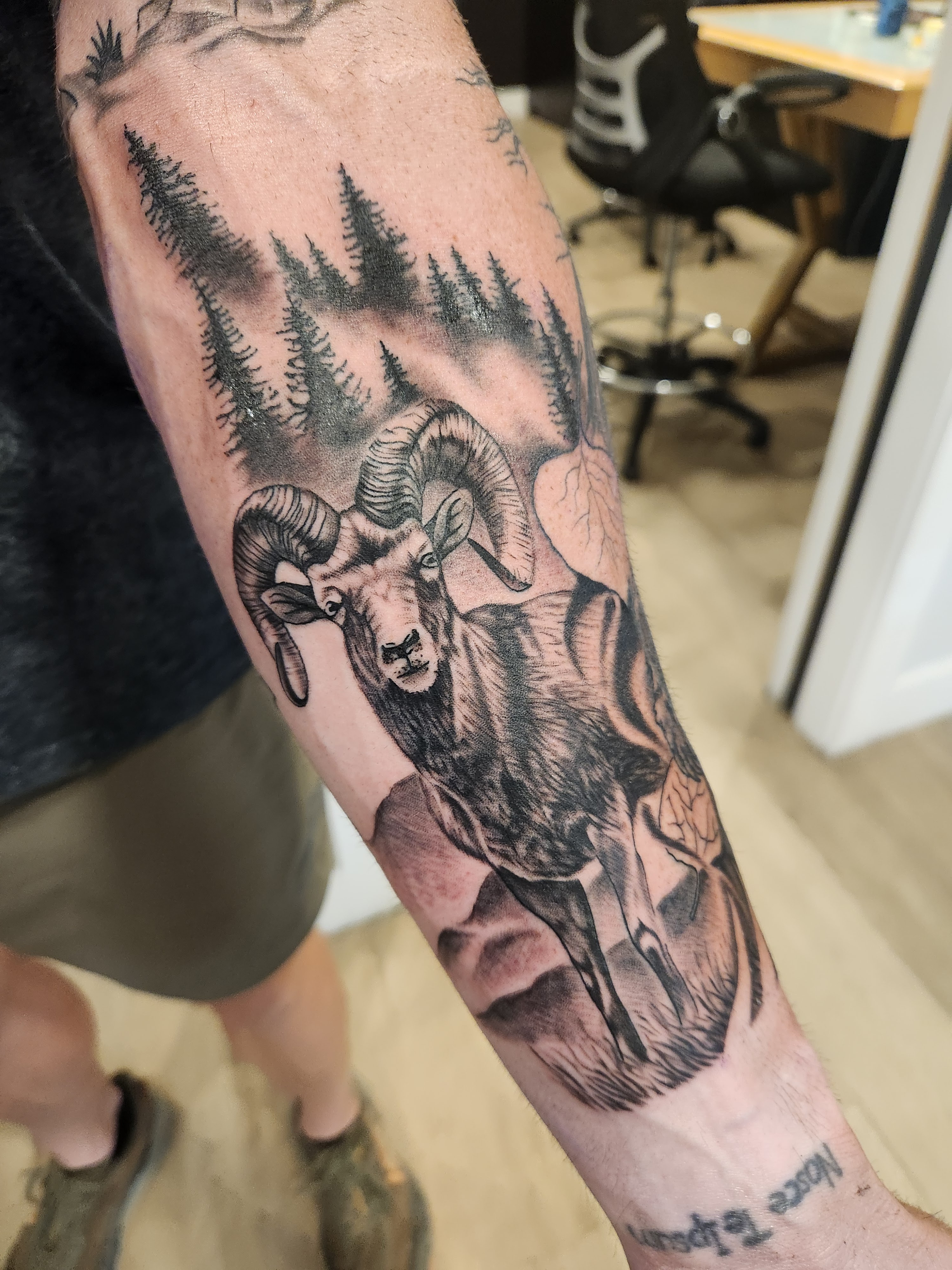 Black and grey realism tattoo 1