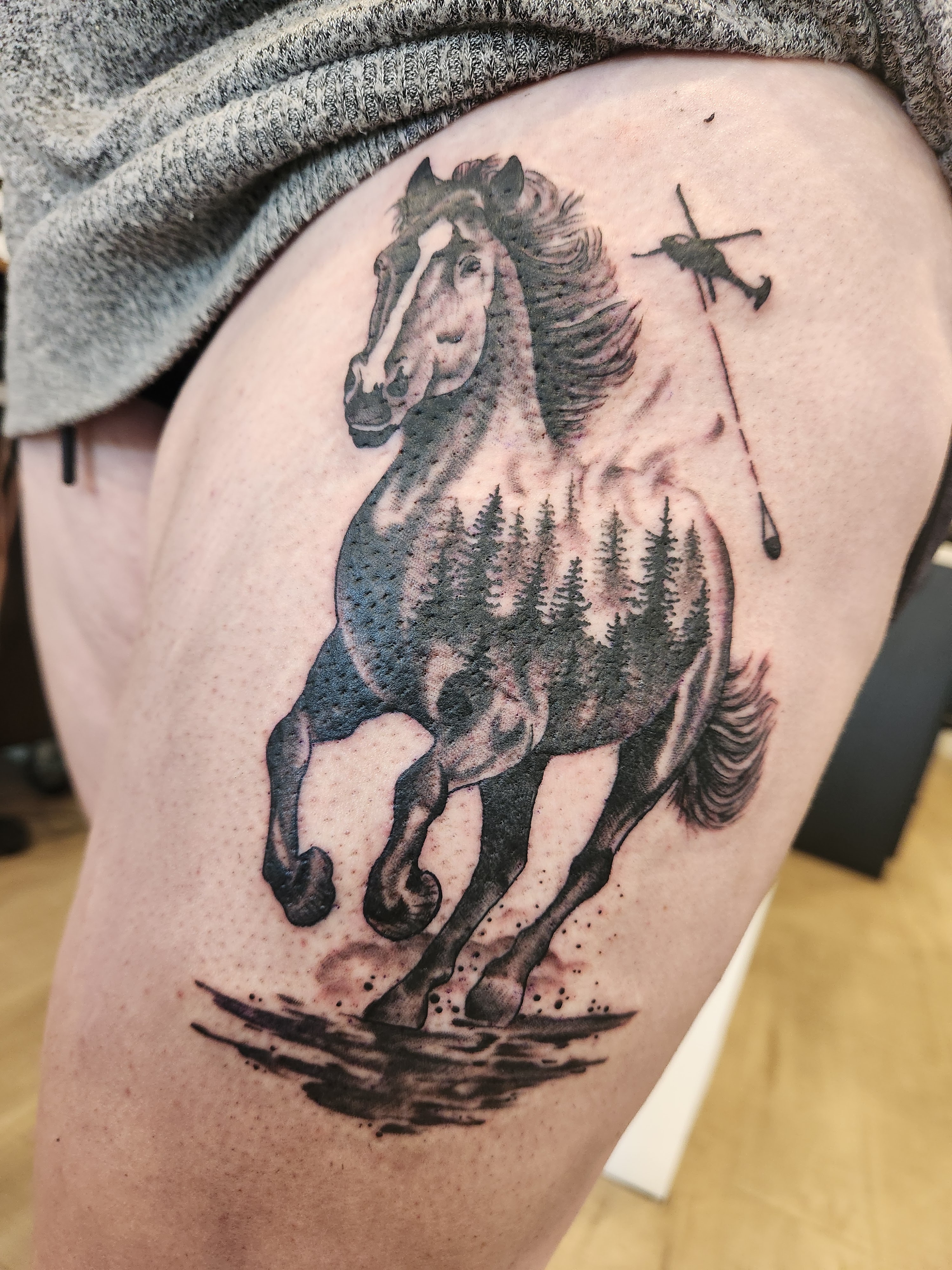 Black and grey realism tattoo 2