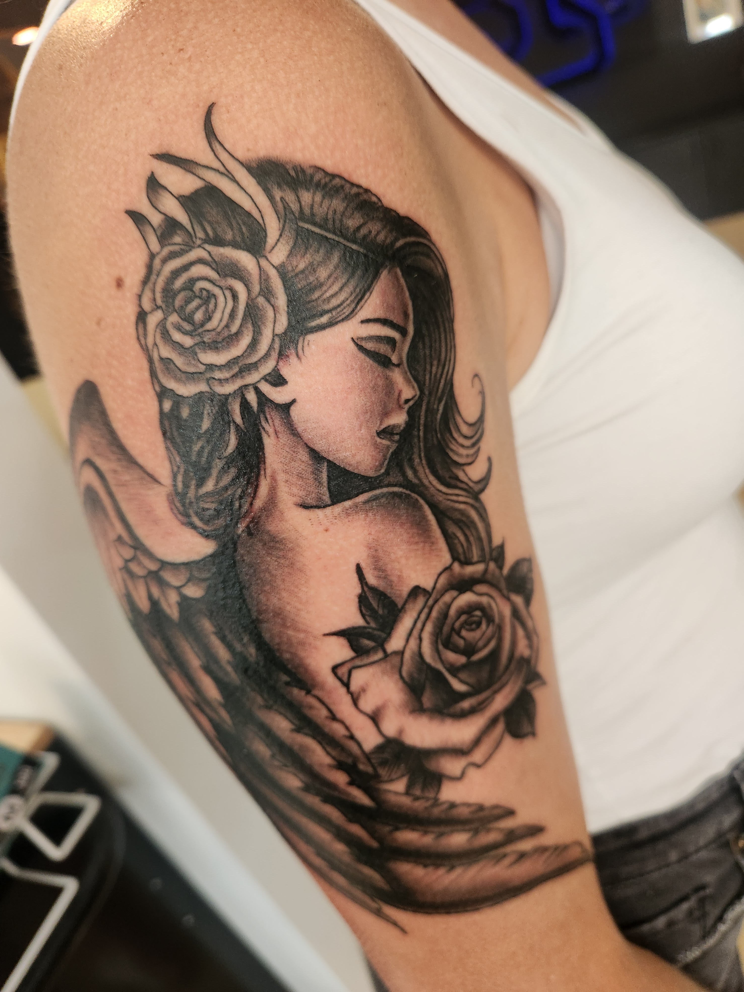 Black and grey realism tattoo 9